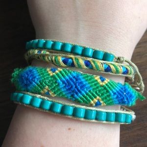 Wrap String/ Beaded Bracelet
